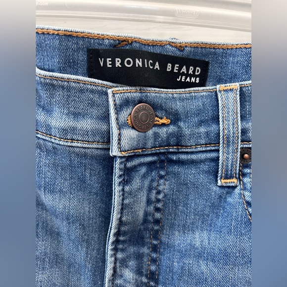 Veronica Beard Debbie High Waist Raw Hem Skinny Jeans - Picture 3 of 8